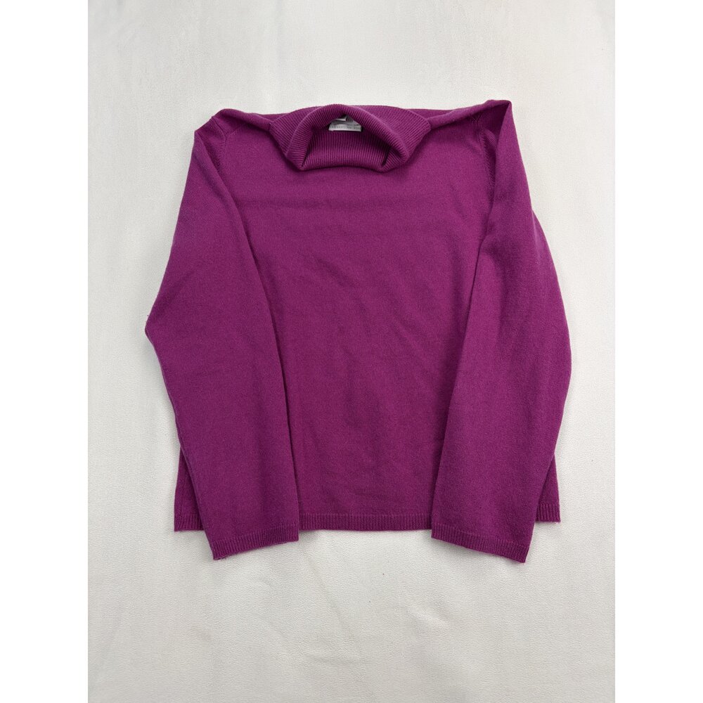 Charter Club 100% Cashmere Magenta Turtleneck Sweater - Picture 3 of 7